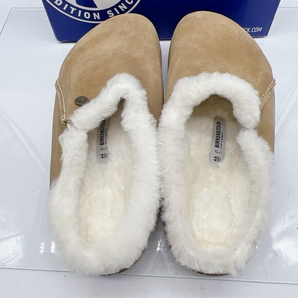 Birkenstock Zermatt Premium Shearling Suede Leather Mink EU 46 US 13-13.5 R - Picture 8 of 11